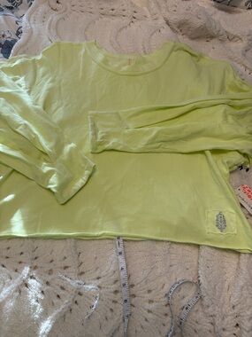 FP Movement by Free People Neon Lime Long Sleeve Tee